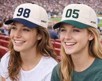 Custom Embroidered Jersey Number Trucker Hat, Personalized Sports Number Cap, Vintage Baseball Hat, Player Number Hat, Sports Mom Gift