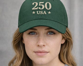 USA 250th Anniversary Hat, 1776–2026 Patriotic Embroidered Cap, America 250 Celebration Baseball Hat, Independence Day Gift