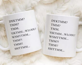DYKTMM Meme Mug, Cryptic Text Mug, Funny Internet Acronym Mug, Gen Z Meme Coffee Cup, Minimalist Meme Mug
