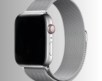 Stainless Steel Milanese Magnetic Watch Band, Mesh Replacement Strap Compatible With Apple Watch 38 40 41 42 44 45 49mm