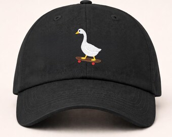 Silly Goose Embroidered Hat, Funny Duck Trucker Cap, Cute Summer Hat, Couple Matching Gift, Goose Gift for Her