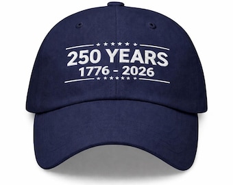 USA 250th Anniversary Hat, 1776-2026 Patriotic Embroidered Cap, America 250 Years Celebration, Independence Day Gift