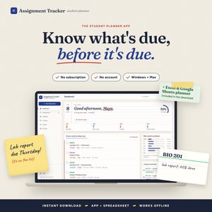 Assignment Tracker App | College Homework Planner and Academic Calendar