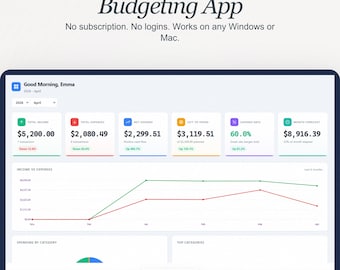 Private Budget Planner App for Windows & Mac | Expense Tracker, Bill Calendar, Net Worth Tool