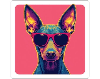 Pegatina para gafas de sol de Xoloitzcuintle (perro sin pelo mexicano) / Pegatina troquelada