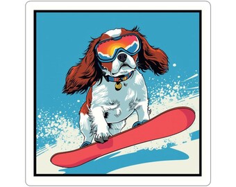 Snowboard Cavalier Spaniel Cavalier