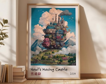 Howl's Moving Castle Art Print: Ghibli Secret Garden Painting - Etsy