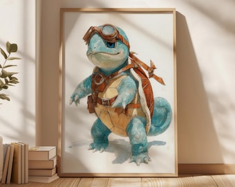 AI - ピカチュウ サンダーボルト アニメ アートプリント: ゲーマー