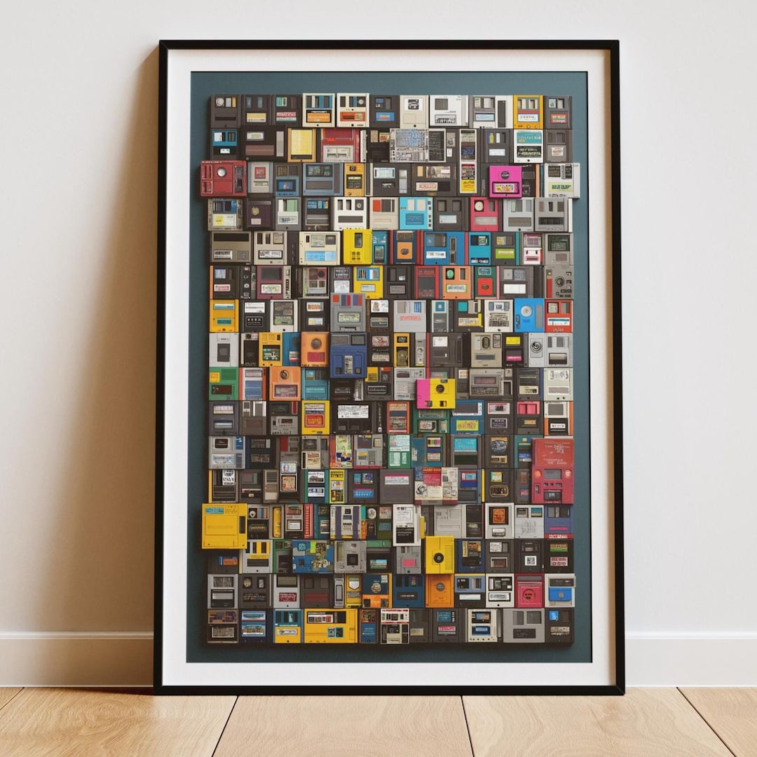 Vintage Computer Art | Retro Technology Print | 80s 90s Computing ...