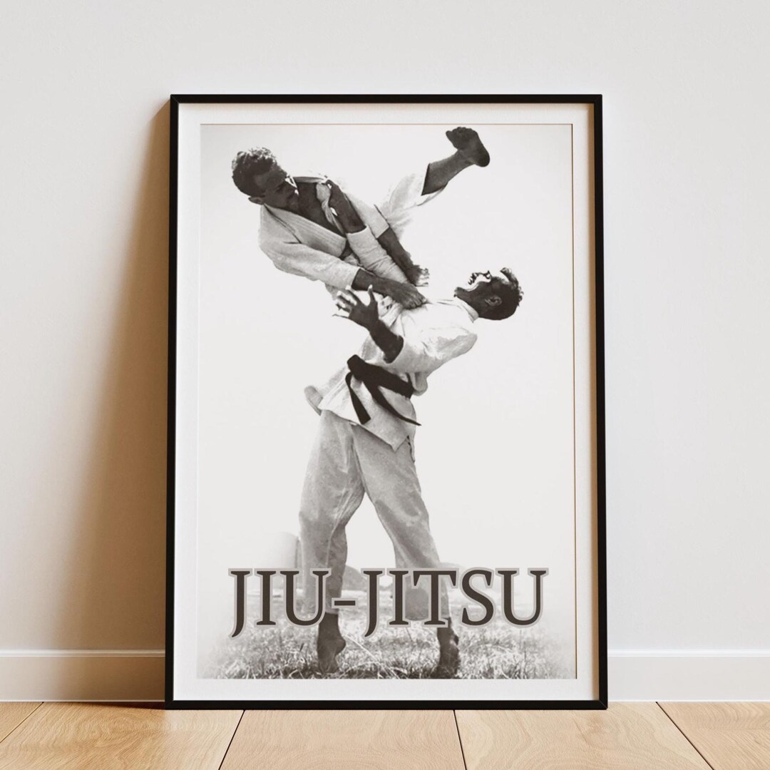 Brazilian Jiu Jitsu Poster | BJJ Wall Art Print | Martial Arts Decor ...