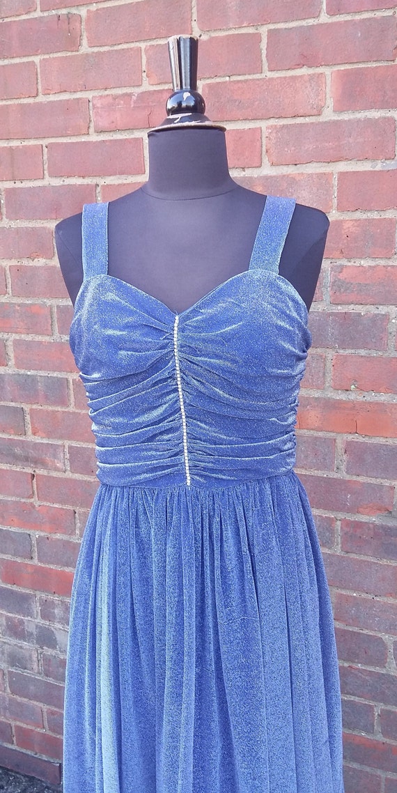 Vintage 1970s / 1980s Evening Dress SMALL - image 2