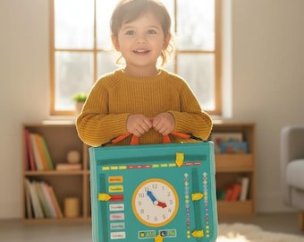 Montessori Busy Board for Toddlers, Life Skills Learning Toy, Development Educational Toys, Fine Motor Skills Preschool Gift Kids