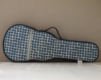Concert ukulele case - Blue Monday  (Ready to ship)