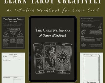 The Creative Arcana: A Tarot Workbook | Digital Download for Self-Discovery & Intuitive Study