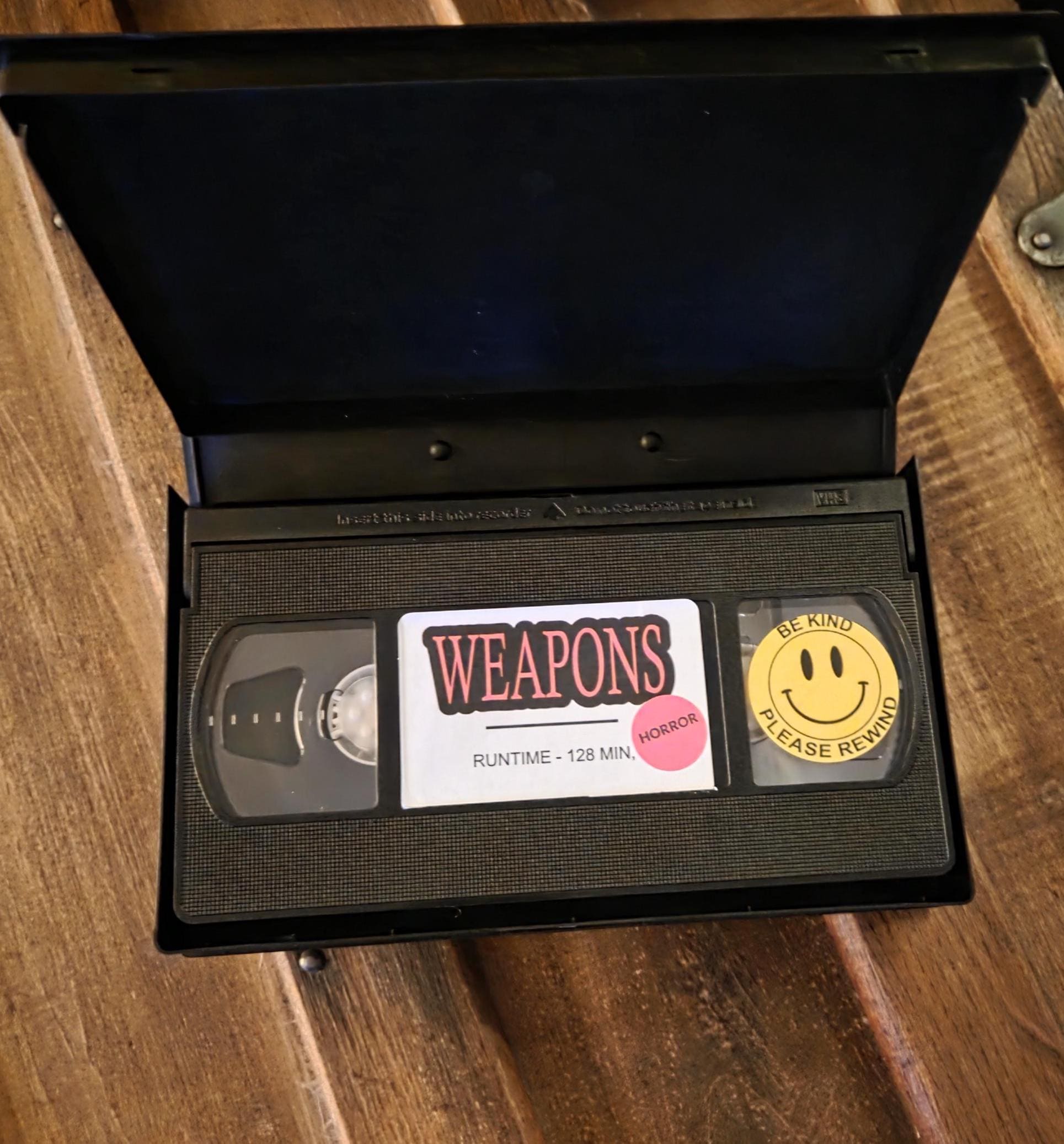 Weapons (2025) Custom VHS Video Tape - Horror - Thriller