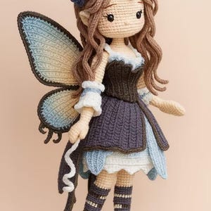 Elera Butterfly Crochet Pattern: Fairy Doll Amigurumi PDF Pattern