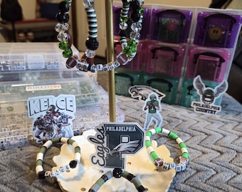 Eagles Bracelet: Football Bead Bracelet