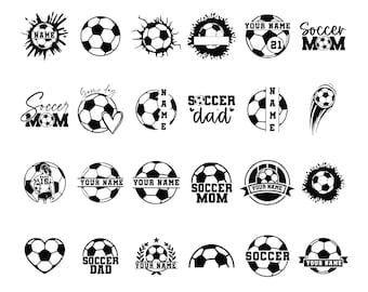 Pacchetto SVG di calcio, pallone da calcio in formato SVG, monogramma di pallone da calcio in formato SVG, disegni di calcio, squadra di calcio, nome di divisione di calcio, sagoma di calcio, file di taglio di calcio