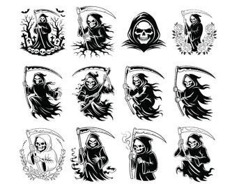 Liemannen SVG-paket, Liemannen PNG-paket, Liemannen Clipart, Liemannen klippfiler för Cricut, skelett Svg Svg, Halloween Svg