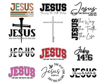 Paquete SVG cristiano, SVG cristiano, SVG religioso, SVG de fe, SVG de Dios, SVG de Jesús, SVG de versículos bíblicos, archivos de corte cristianos, Cricut, PNG, SVG