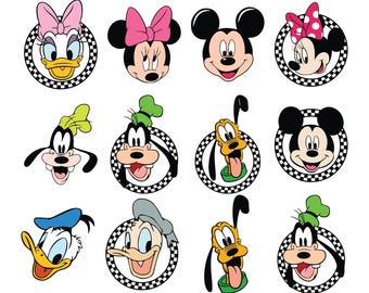 Mouse and Friends SVG Bundle, Mouse and Friends Svg Png Cricut, Bundle Mouse Svg Png