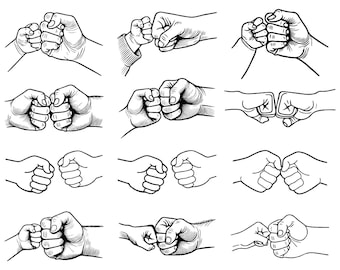 Father's Day Fist Bump Set Bundle, Father's Love Svg, Baby Toddler Kid Dad Fist Bump, Family SVG, Dad Fist Bump Svg, customized name svg