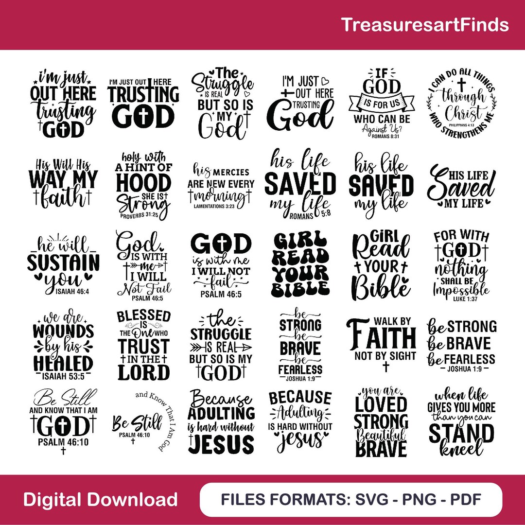 Christian SVG Bundle, Christian Svg, Religious Svg, Faith Svg, God Svg ...