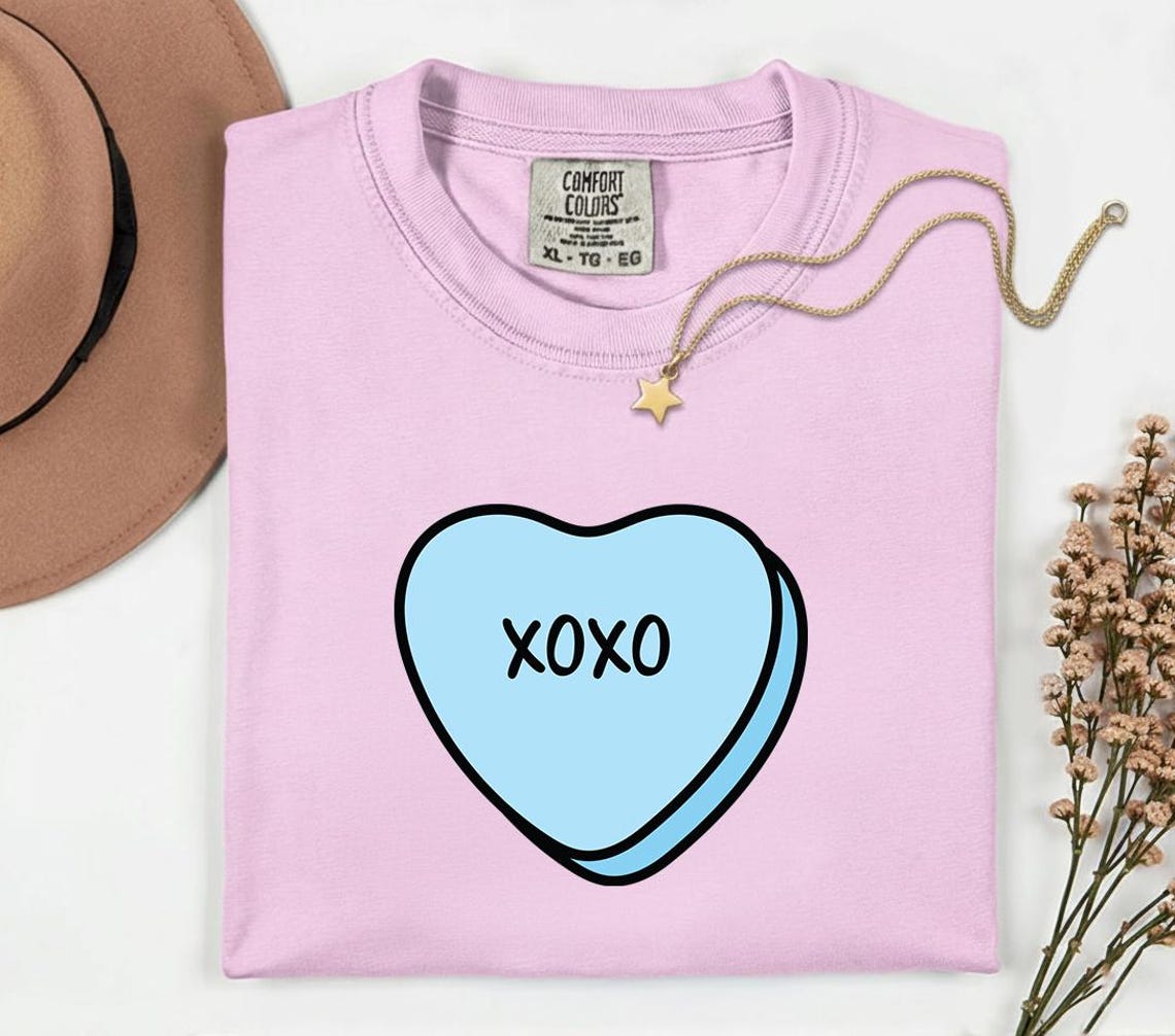 Candy Hearts SVG Cut Files | Set of 24 | Valentine's Day Sweethearts ...