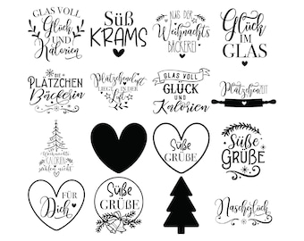 German baking Christmas svg,German christmas recipe svg,Baking svg,German sayings recipes,Cookie jar Svg,Weihnachtsrezepte svg,Cricut files