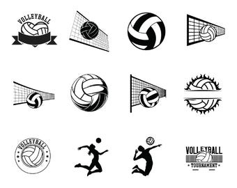 Volleyball SVG Bundle, Volleyball Silhouette, Volleyball Outline, Volleyball Player SVG, Volleyball Cut Files, Volleyball Mom Svg, Sport Svg