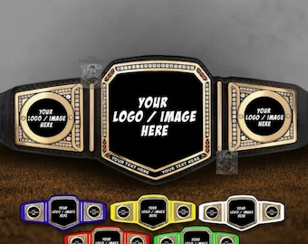 Replica aangepaste kampioenstitelriem | Gepersonaliseerde bordjeslogo | Worstelriem als verzamelobject.