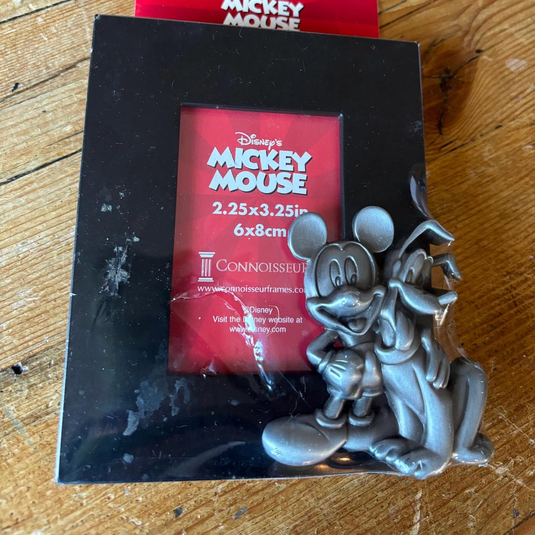 Vintage Mickey Mouse and Pluto Best Pals Photo Frame Disney, Black ...