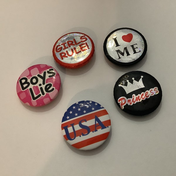 Y2K jacket lapel button pin collection