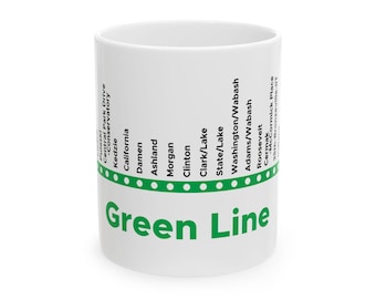 シカゴ グリーンライン トレイン テーマ マグカップ、鉄道