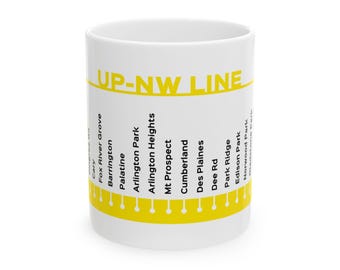 シカゴ UP-NW 鉄道路線をテーマにしたマグカップ、ユニオン・パシフィック・ノースウエスト、鉄道、旅行