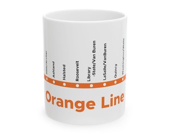 シカゴ オレンジライン トレイン テーマ マグカップ、鉄道