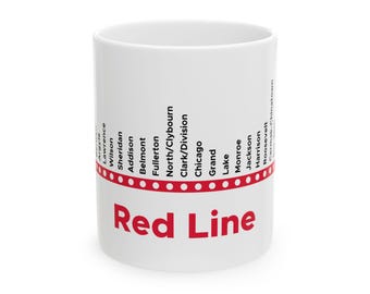 シカゴ レッドライン トレイン テーマ マグカップ、鉄道