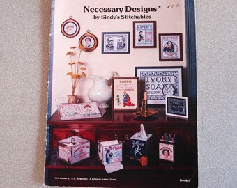 Vintage NECESSARY DESIGNS Cross Stitch Magazine Issue 1.