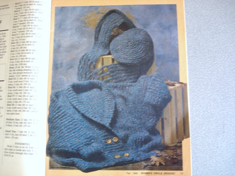 Vintage WOMEN'S CIRCLE CROCHET Fall 1988. image 2