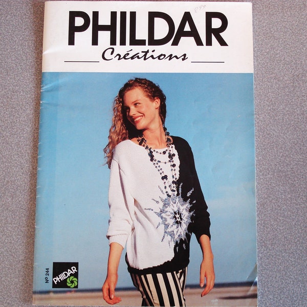 Magazine de tricot PHILDAR CREATIONS, numéro 244.