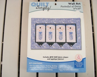 QUILT SYMPLY Kit Wall Art "Pocket of Daisy" By Makings.