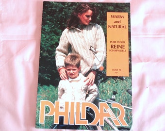 Vintage Phildar Knitting Magazine Issue 4 WARM And NATURAL.