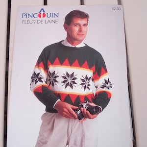 PINGOUIN Strickmuster Faltblatt Herren-Pullover Ausgabe P2100.
