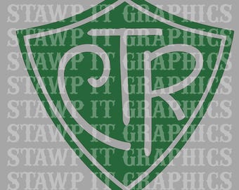 CTR Green Shield PNG, Choose the Right Art, Church of Latter Day File, Choose to Remember Christ Design, Christ the Reedemer Digital