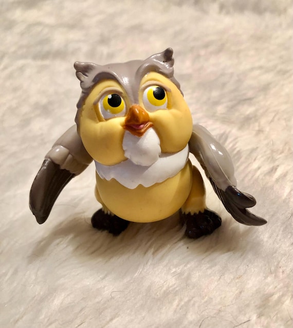 Vintage 1988 Disney Bambi Friend Owl Vintage Mcdonald's Happy Meal
