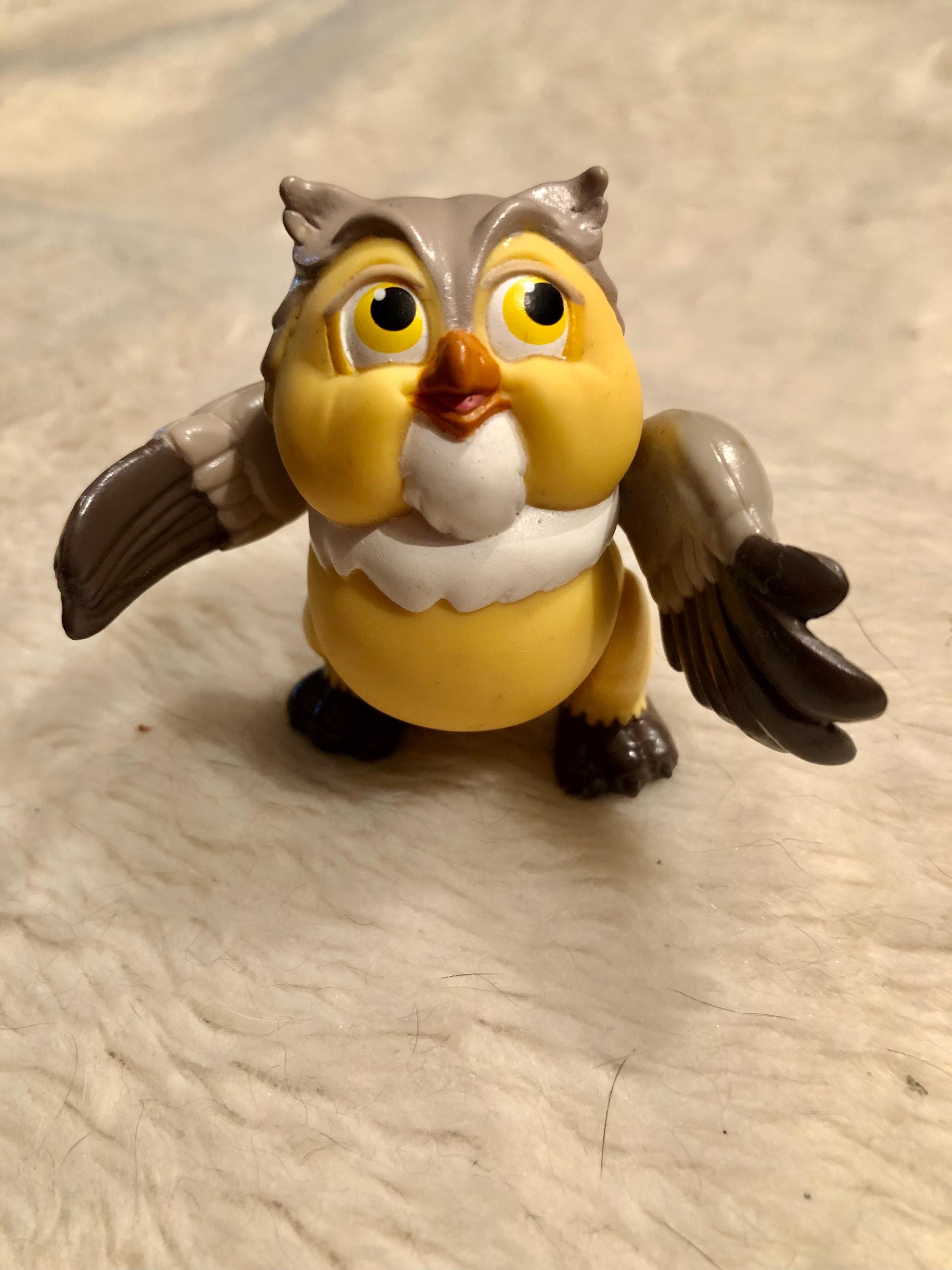 Vintage 1988 Disney Bambi Friend Owl Vintage Mcdonald's Happy Meal