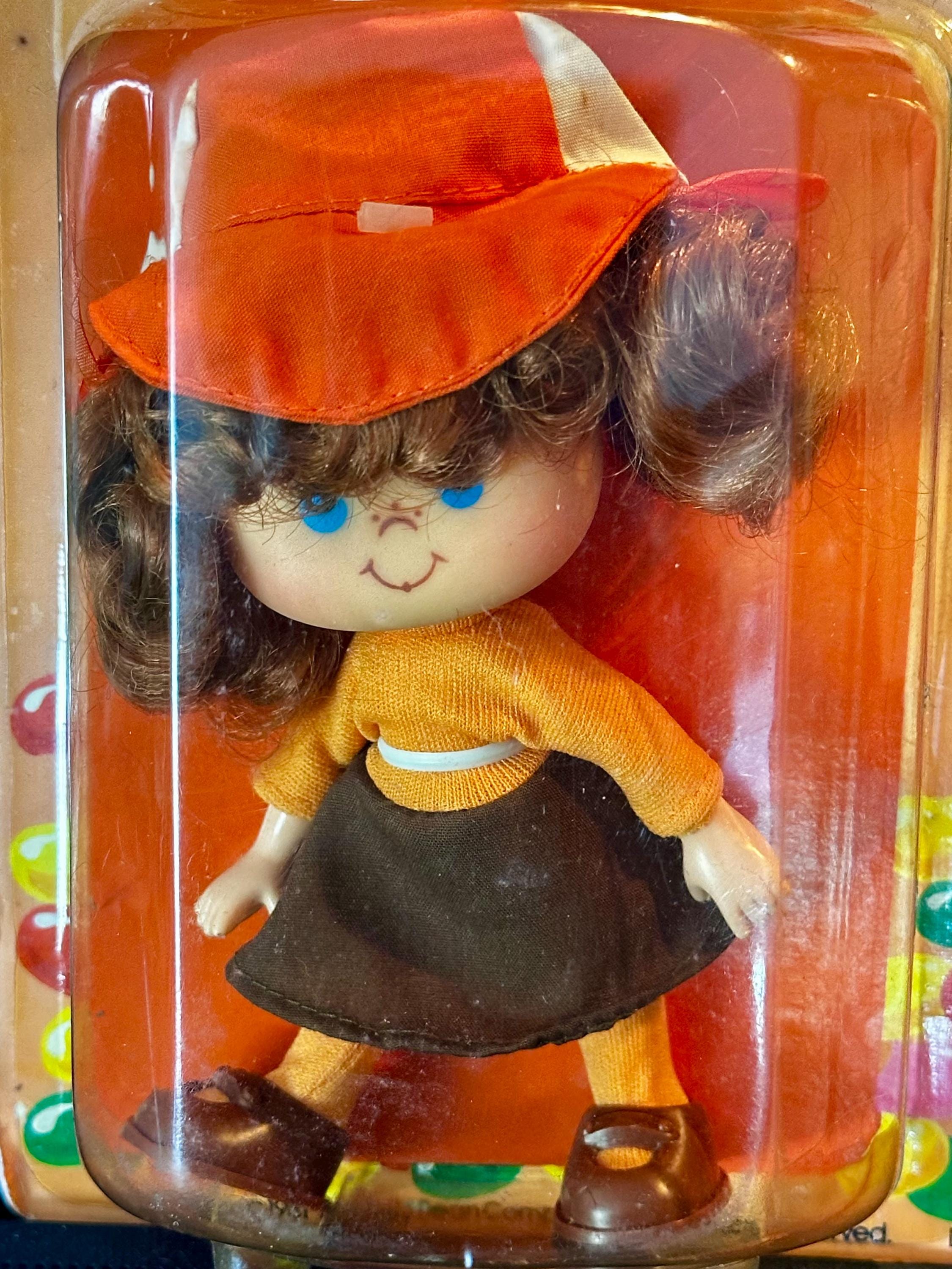 Vintage 1981 Lanard Jellybean Doll Cindy Cinnamon, Sealed on Card