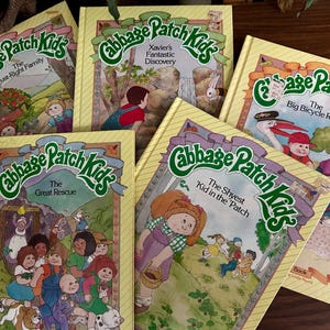 Vintage 1984 Cabbage Patch Kids Hardcover Books - Lot of 5 - Parker Brothers