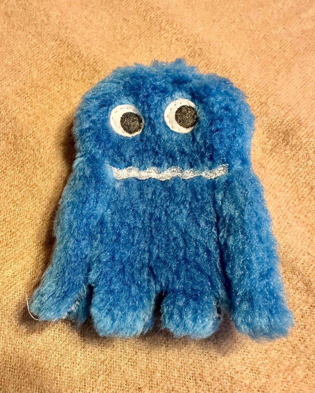 Vintage 1982 Pac-man Blue Ghost Finger Puppet - Commonwealth Toy - Rare ...