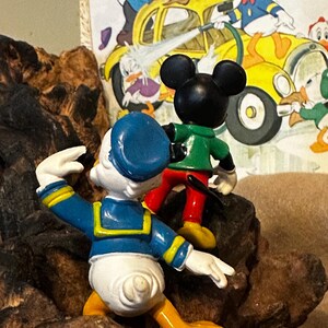Vintage 1980s Durham Disney PVC Figures - Saluting Donald Duck & Green Shirt Mickey Mouse Set image 11